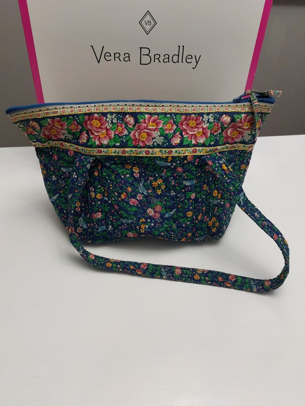 Vera Bradley Vintage Villager Bluebird - Picture 3 of 3
